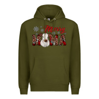 Army Green merry mama Premium Hoodie - JahusDesignShop