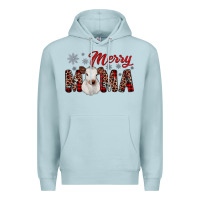 Blue Mist merry mama Premium Hoodie - JahusDesignShop