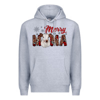 Heather Grey merry mama Premium Hoodie - JahusDesignShop