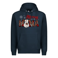 Navy merry mama Premium Hoodie - JahusDesignShop