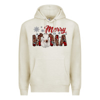Oatmeal Heather merry mama Premium Hoodie - JahusDesignShop