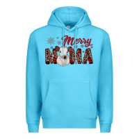 Ocean Blue merry mama Premium Hoodie - JahusDesignShop