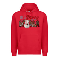 Red merry mama Premium Hoodie - JahusDesignShop