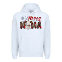 White merry mama Premium Hoodie - JahusDesignShop