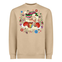 Mushroom mexican christmas santa Heavyweight Sweatshirt - MaliasSmallBusiness