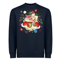 Navy mexican christmas santa Heavyweight Sweatshirt - MaliasSmallBusiness