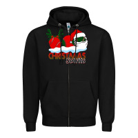 Black Christmas Spirits Baseball Zipper Hoodie - Bettercallsaul