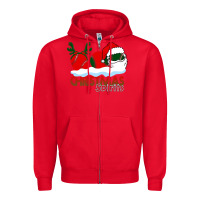Red Christmas Spirits Baseball Zipper Hoodie - Bettercallsaul