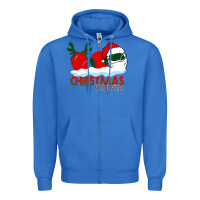Christmas Spirits Baseball Zipper Hoodie | Teevron