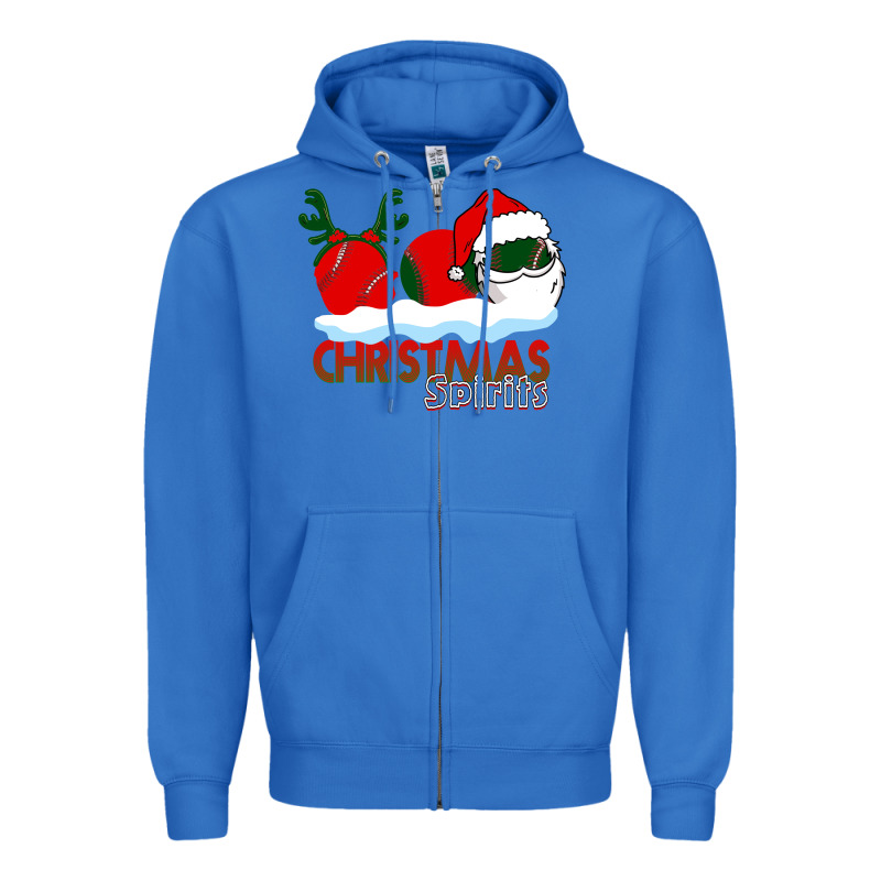 Christmas Spirits Baseball Zipper Hoodie by Bettercallsaul | Teevron