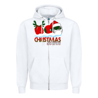 White Christmas Spirits Baseball Zipper Hoodie - Bettercallsaul