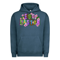 Pigment Midnight Navy egg and easter Urban Hoodie - FaDigitalArtStudio