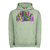 Pigment Oil Green egg and easter Urban Hoodie - FaDigitalArtStudio