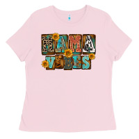 Bubblegum Pink western mama vibes Ladies Tee - FaDigitalArtStudio