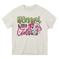 Cream blessed with girls Heavy Core Tee - JahusDesignShop