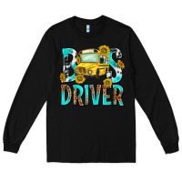 Black bus driver Long Sleeve Tee - NancyCooperArtShop