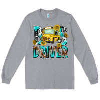 Heather Grey bus driver Long Sleeve Tee - NancyCooperArtShop