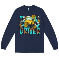 Navy bus driver Long Sleeve Tee - NancyCooperArtShop