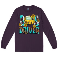 Plum bus driver Long Sleeve Tee - NancyCooperArtShop