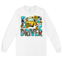 White bus driver Long Sleeve Tee - NancyCooperArtShop