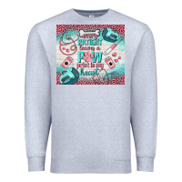 Heather Grey every patient leaves a paw print in my heart Premium Sweatshirt - TumblerDesignByShophia