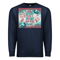 Navy every patient leaves a paw print in my heart Premium Sweatshirt - TumblerDesignByShophia