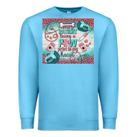 Ocean Blue every patient leaves a paw print in my heart Premium Sweatshirt - TumblerDesignByShophia