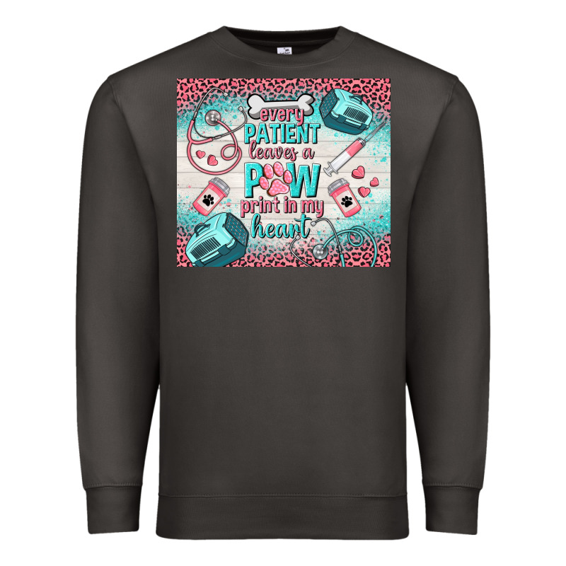 Every Patient Leaves A Paw Print In My Heart Premium Sweatshirt by TumblerDesignByShophia | Teevron