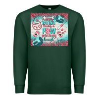 Sports Green every patient leaves a paw print in my heart Premium Sweatshirt - TumblerDesignByShophia