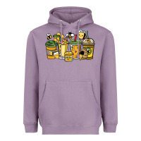 Lavender Honey bee coffee cups Heavyweight Hoodie - HowdyJamesFarm