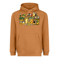 Meerkat Honey bee coffee cups Heavyweight Hoodie - HowdyJamesFarm