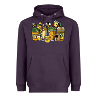Plum Honey bee coffee cups Heavyweight Hoodie - HowdyJamesFarm
