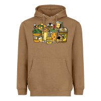 Toasted Coconut Honey bee coffee cups Heavyweight Hoodie - HowdyJamesFarm