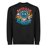 Black American honey smiley Heavyweight Sweatshirt - NancyCooperArtShop