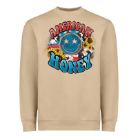 Mushroom American honey smiley Heavyweight Sweatshirt - NancyCooperArtShop