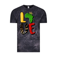 Cloud Black africa love Vintage Tee - MaliasSmallBusiness