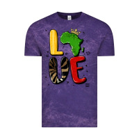 Cloud Purple africa love Vintage Tee - MaliasSmallBusiness