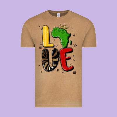 Africa Love Vintage Tee Designed By Maliassmallbusiness
