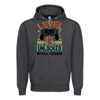 Smoke Level 13 Unlocked Official Teenager 13th Birthday Zipper Hoodie - Bettercallsaul