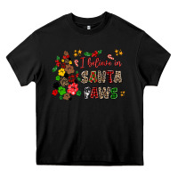 Black i believe in santa paws Heavy Core Tee - AdoDesignShop