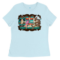 Baby Blue cma Ladies Tee - RacoonDesign