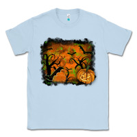 Dusty Blue halloween backround Classic Tee - RanaPortraitStore