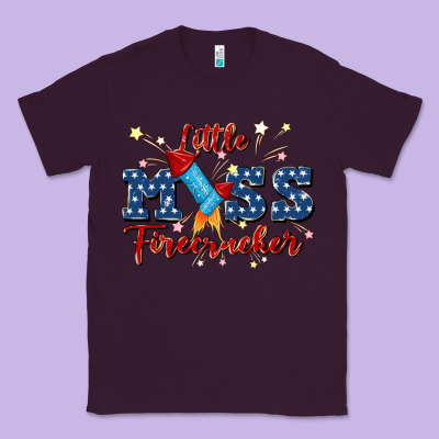Little Miss Firecracker Classic Tee Designed By Jahusdesignshop