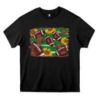 Black American football background Heavy Core Tee - BarkalooDesign
