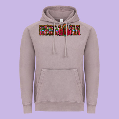 Hermana Floral Aztec Leopard Vintage Hoodie Designed By Jasminsmagicworld