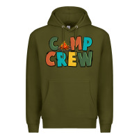 Army Green camp crew Premium Hoodie - CowGirlArtShop