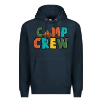 Navy camp crew Premium Hoodie - CowGirlArtShop