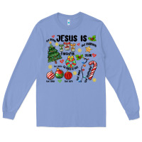 Colony Blue religious christmas Long Sleeve Tee - MaliasSmallBusiness