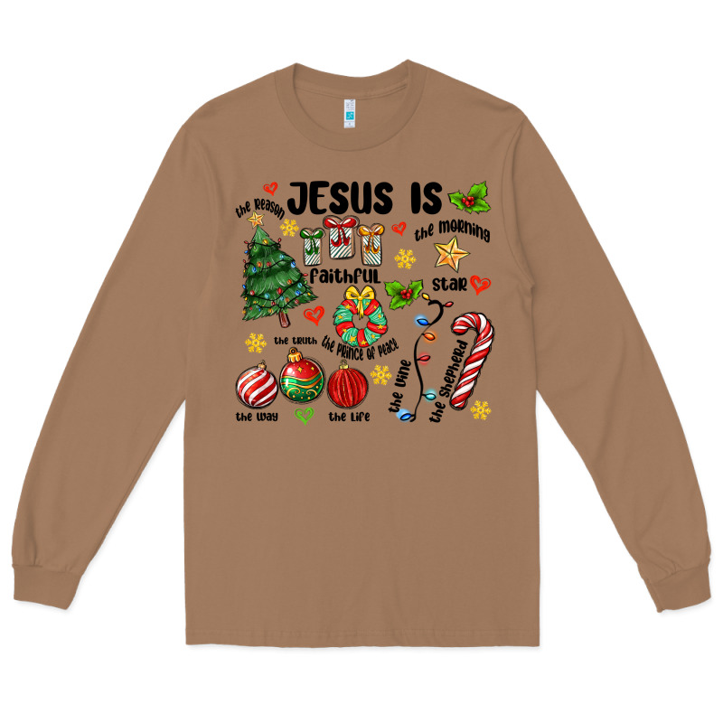 Religious Christmas Long Sleeve Tee by MaliasSmallBusiness | Teevron