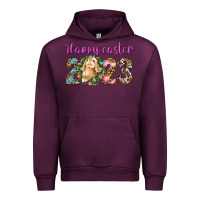 Mauve Wine Happy Easter 2023 Urban Hoodie - BundleAndBundleShop